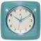 Infinity Instruments Square Retro Turquoise Wall Clock, 9.25 in. 13228TQSE-4103 - alternate 1